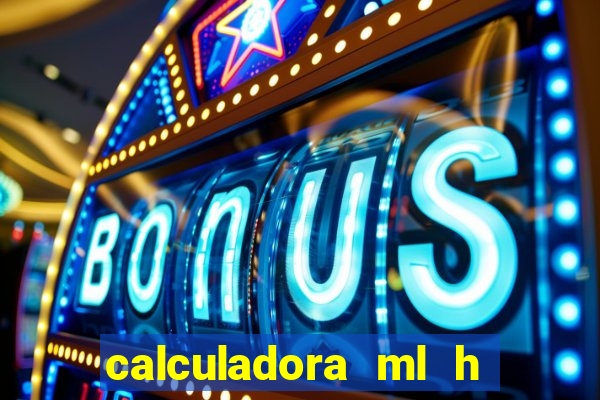 calculadora ml h para mcg kg min